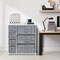 Sorbus Dresser with Drawers - Furniture Storage Tower Unit for Bedroom, Hallway, Closet, Office Organization - Steel Frame, Wood Top, Easy Pull Fabric Bins